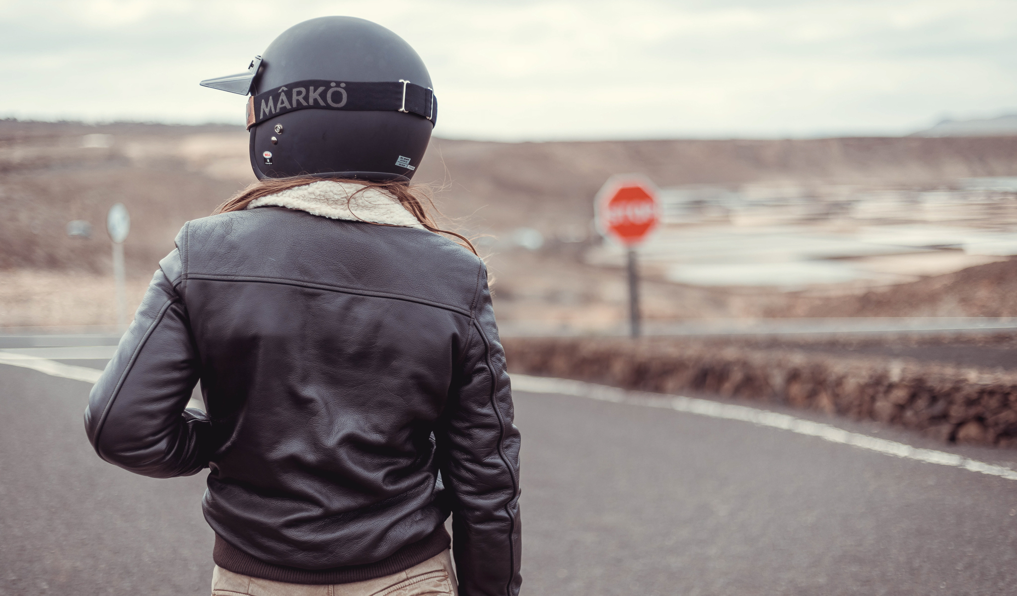 veste cuir moto femme